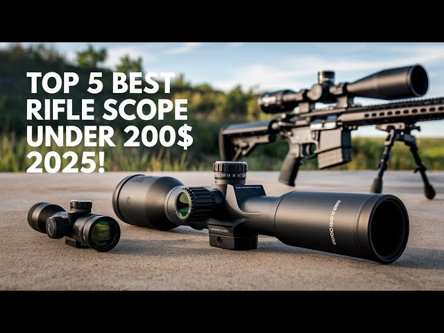 Top 5 Best Rifle Scope Under 200$ 2026! 🔥