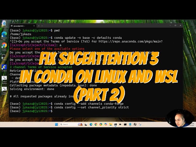 Fix SageAttention in Linux and WSL (Part 2): Conda
