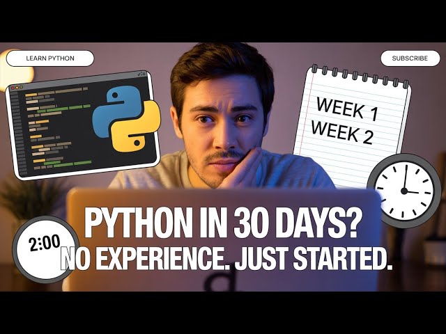 How I Learned Python in 30 Days (No Experience, No Coding Background)