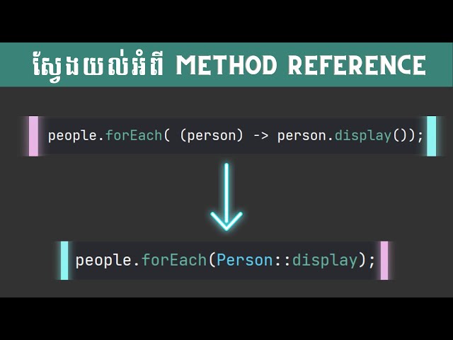 Method Reference in Java | Java Khmer