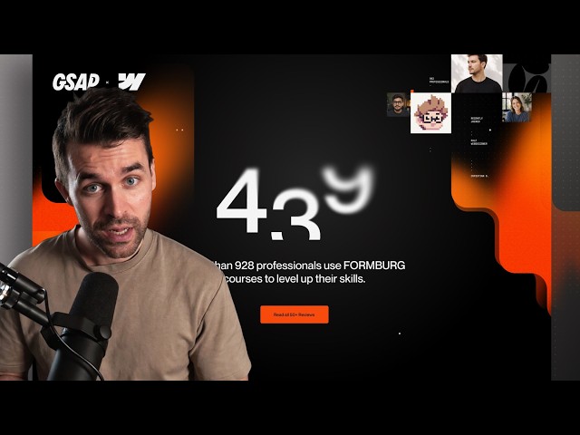 Creative GSAP Hero Animation with a 3D Card Loop