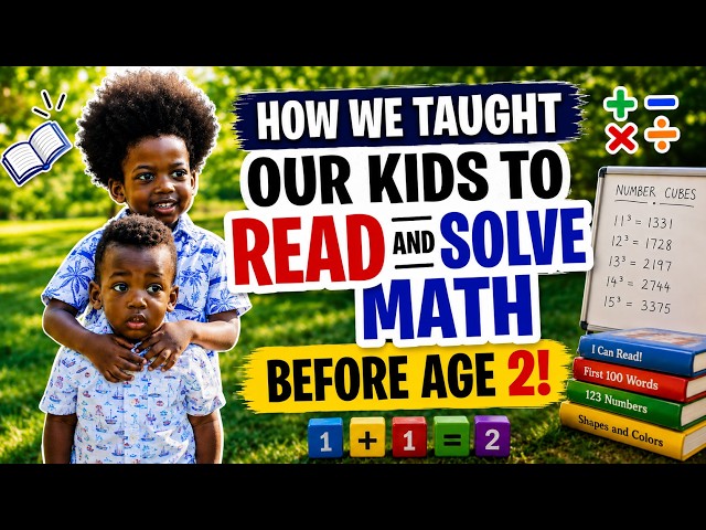 Everyone keeps asking..Here's how Ivan & Zane learned to read and solve math problems before Age 2