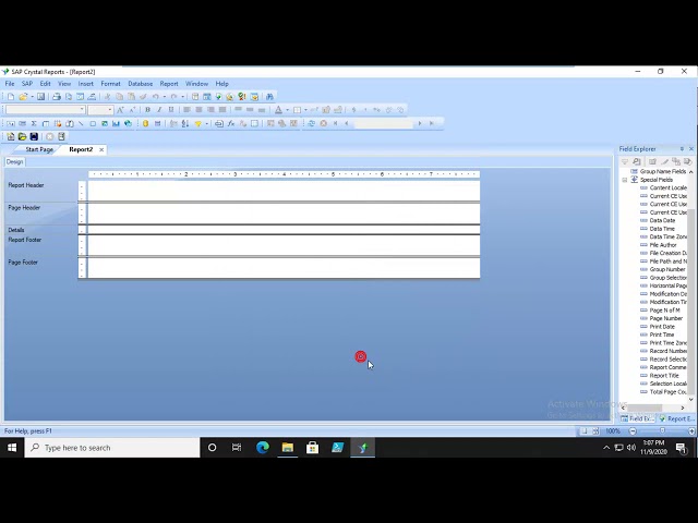 Crystal Reports 2020   Creating and Using an SQL Query
