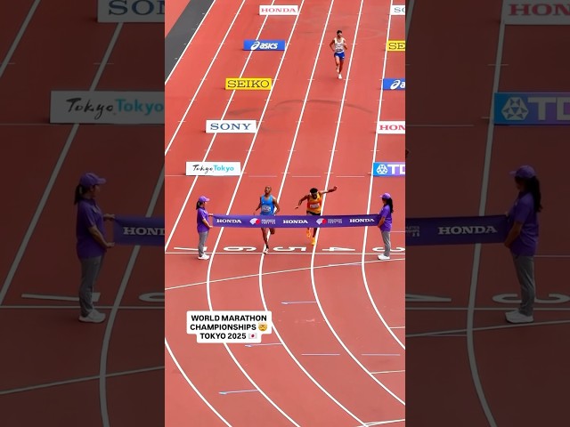 WORLD MARATHON CHAMPIONSHIPS 💪 TOKYO 2025 🇯🇵 CRAZY FINISH 🤯 #running #marathon #tokyo