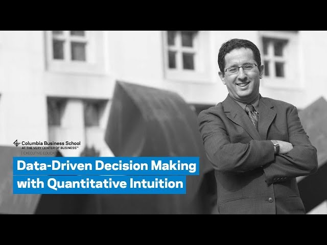 Webinar: Data-Driven Decision Making with Quantitative Intuition