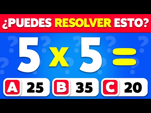 ¿Puedes Pasar este Quiz De Matemáticas? ➗🧐 | 60 niveles de cálculo mental