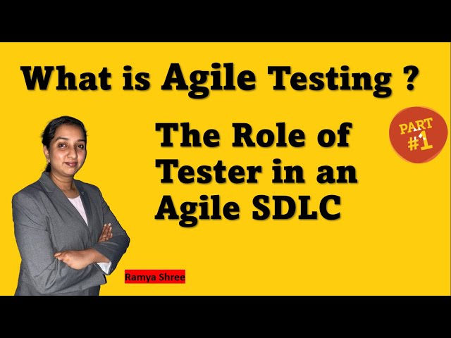 agile testing tutorial for beginners I what is agile testing I agile software testing (Part 1/4)