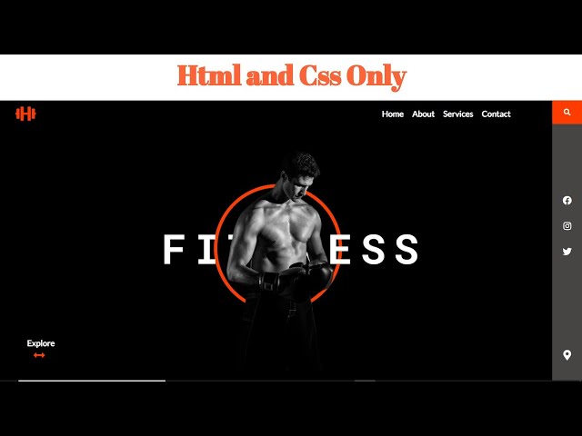 Gym landing page tutorial Html and Css