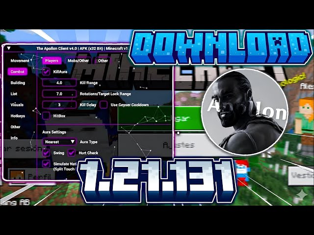 Apollon Client v1.21.131: MAX FPS Boost for MCPE 1.21! 🚀 (32/64 Bit)