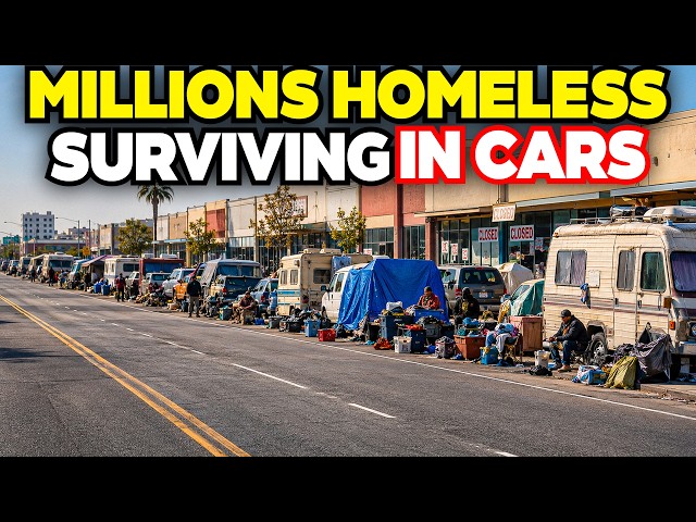 Real Life America's Homeless Crisis — Millions Homeless, Living in Cars Nobody Notices