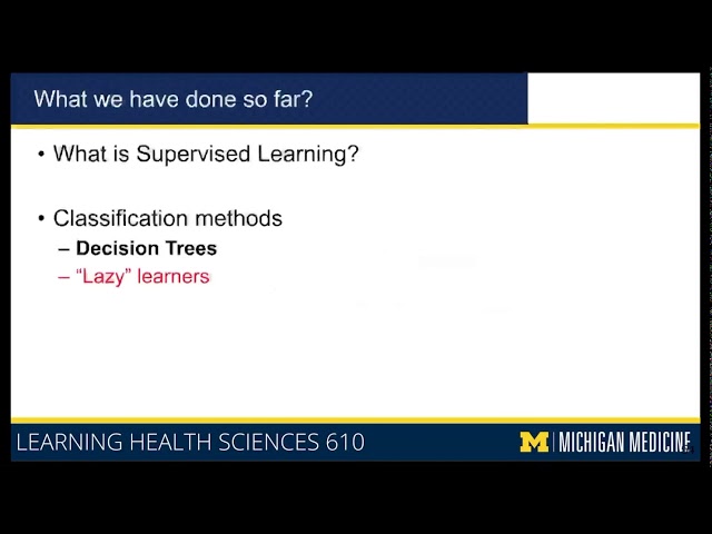 9-5 Supervised Learning Algorithms - Lazy Learners