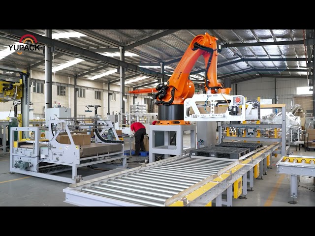 KUKA Robot Full Layer Palletizing System for High Speed End of Line Packaging Automation