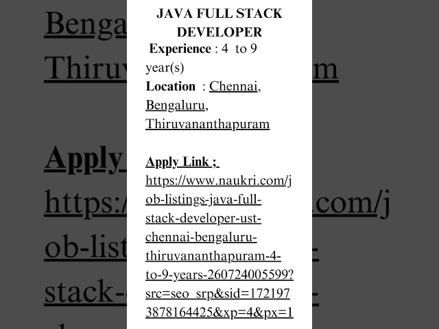Wakin For JAVA FULL STACK DEVELOPER