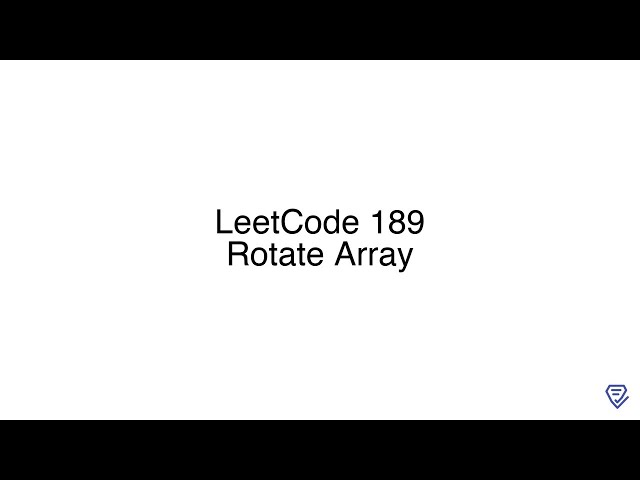 LeetCode 189: Rotate Array