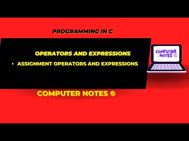 Assignment Operators and Expressions | Full Video in Description |   #computerscience #bca