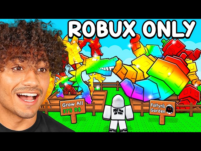 Starting Over Using ONLY ROBUX In Grow A Garden 2..