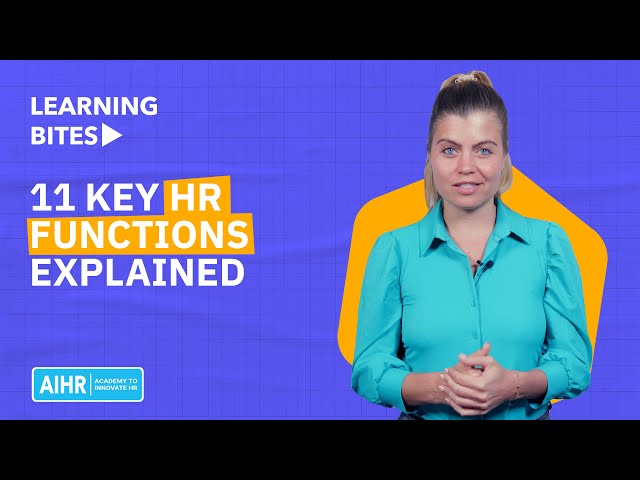 11 Key HR Functions Explained