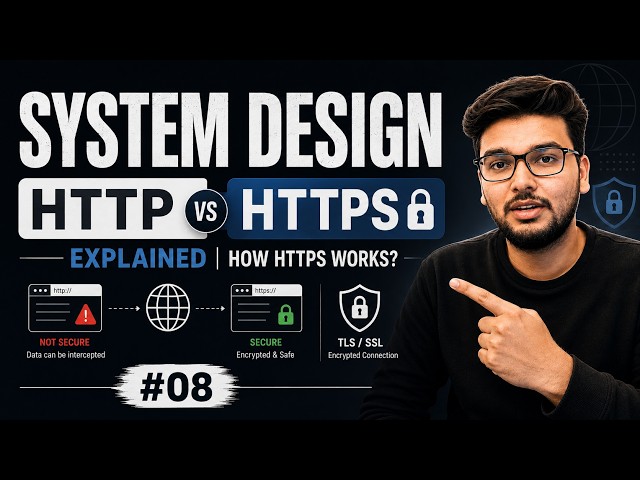 HTTP vs HTTPS Explained | How HTTPS Works (TLS Handshake) | System Design Part 08