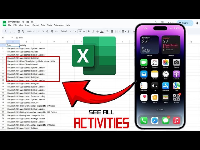 Silent Watcher - See All Activities in your Phone Using Excel Sheet | HackTech Academy