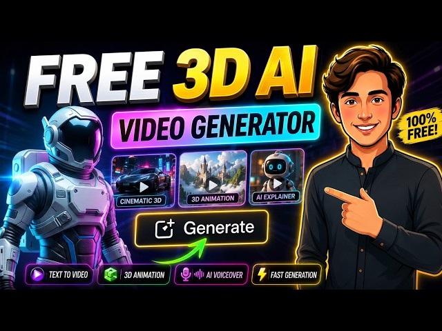 Create Stunning 3D AI Animations for FREE! 😱