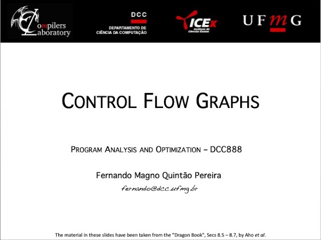 Program Representation: Control Flow Graphs