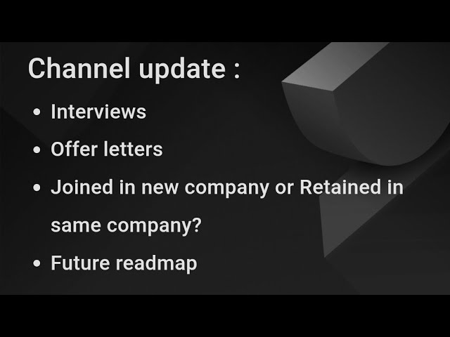 Channel update | Opper letters | New job | future Roadmap #devops #devsecops #interviews 