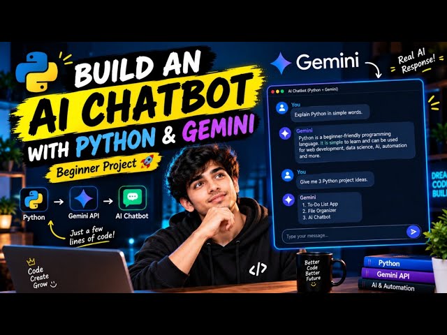 Build an AI Chatbot with Python & Gemini | Beginner Project