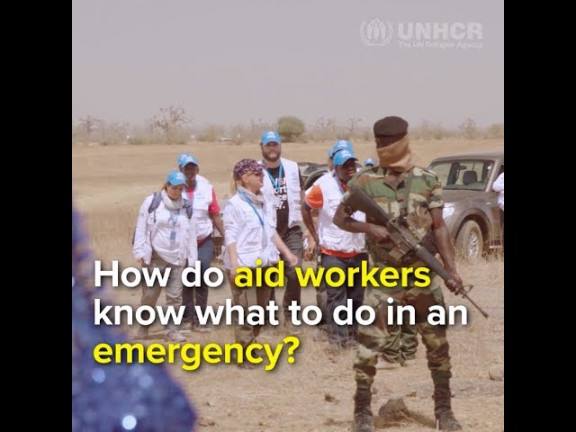 How do aid workers know what to do in an emergency?