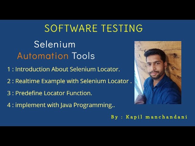 Introduction About Selenium Locator. #Software testing || #Automation