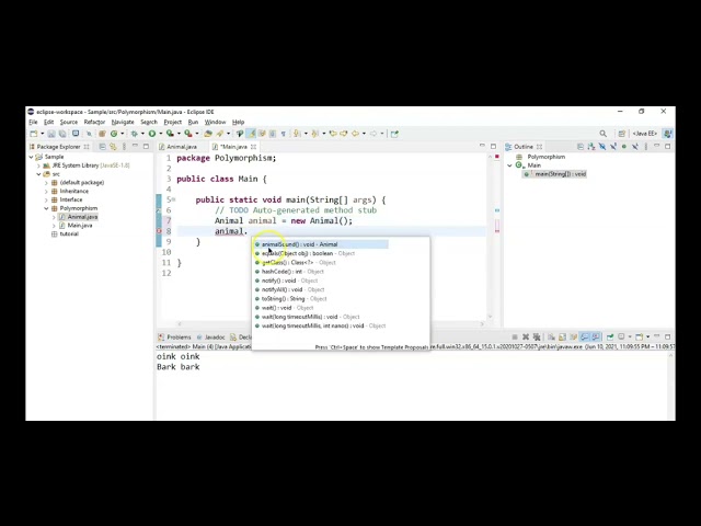 Polymorphism using in java let's go!!