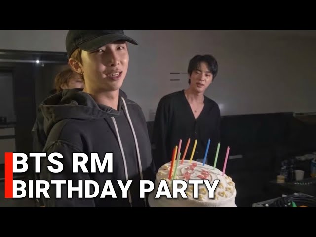 🔴[SUB ESP] Fiesta de cumpleaños de RM de BTS con Jin, Suga, J-Hope, Jimin, Taehyung y Jungkook Vi...