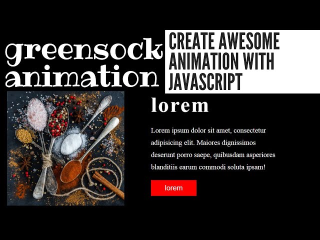 GreenSock Animation | Create Awesome Animation with Javascript