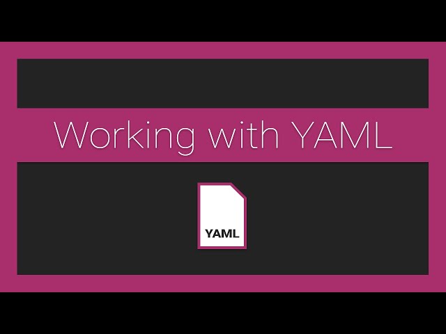 Working with YAML in Node.js