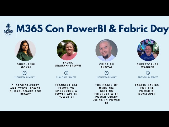 M365 Con PowerBI & Fabric Day Part 2) 📱