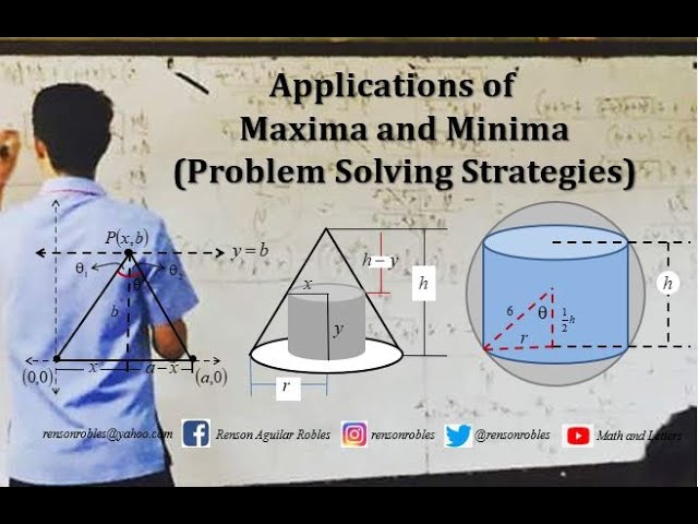 Applications of Derivatives in Solving Maxima and Minima Problems