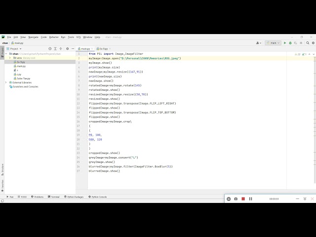 Image processing using python| Pycharm