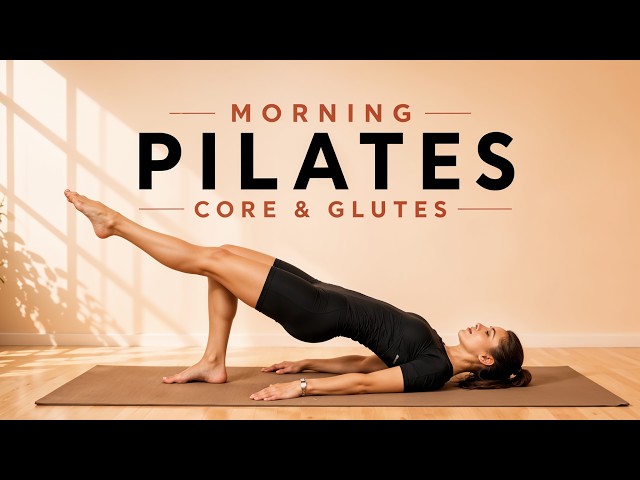 Morning Pilates Routine | Core & Glutes Activation at Home (No Equipment)