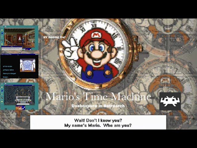 Mario's Time Machine Dos Game on Dosbox Pure Retroarch - Android