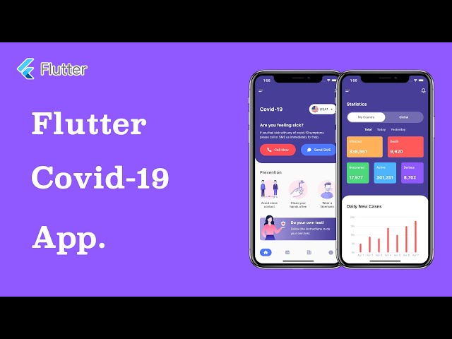 Flutter UI - Covid-19 App UI - SpeedCode