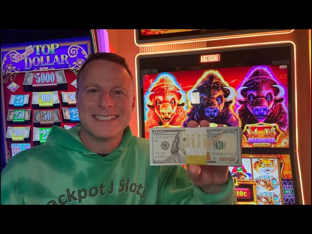 Trying again…$10k high limit slot action