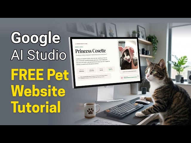 Build a Photo Website for Your Pet (No Coding!) Google AI Studio Tutorial