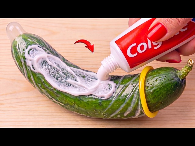 Just Inject Toothpaste into a Cucumber and You'll Be Amazed! Millions of Men Need This Invention!😱