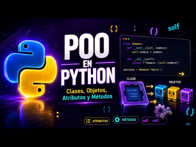 Programación Orientada a Objetos en Python 🐍 | Clases, Objetos, Atributos y Métodos desde Cero