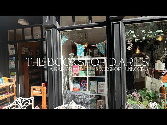 a rainy day in the bookshop + unboxing | The Bookshop By The Sea bookshop diaries