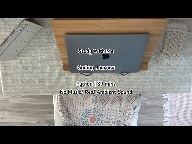 Study With Me | day 05 | Python | Coding & Keyboard ASMR | 89 mins