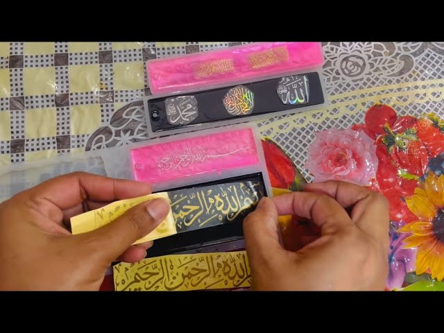 Easy Way to Add VINYL Stickers to Resin Art?