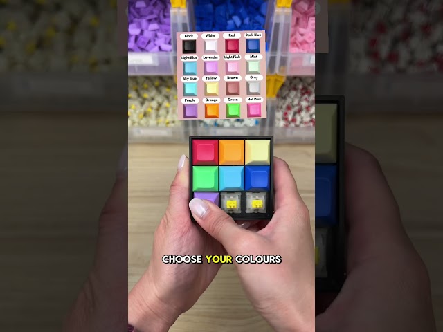 Satisfying Keyboard Fidget Toy 🌈 Fully Customizable - Contains REAL Keyboard Switches #fidget