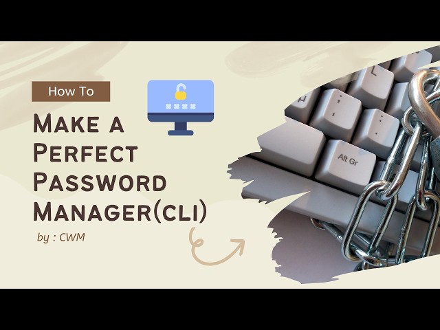 Python Password Manager CLI Tutorial | Beginner Friendly