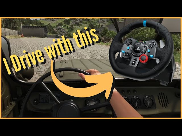 Driving in Arma Reforger with my Logitec Steering wheel