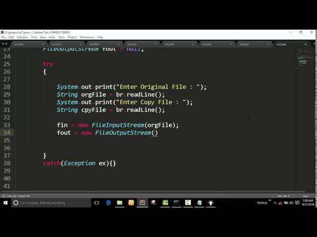 Copy File from another file : IO Management : Java Program
